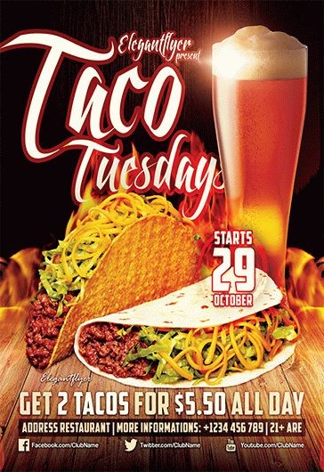 Taco Tuesdays
星期二塔可饼 - 餐厅