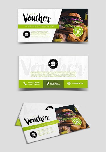 Green Minimalist Tasty Burgers Free Certificate Template PSD | by ...