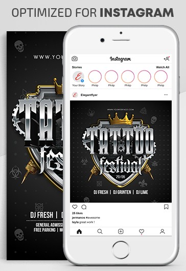 Festival de Tatuagem Instagram.