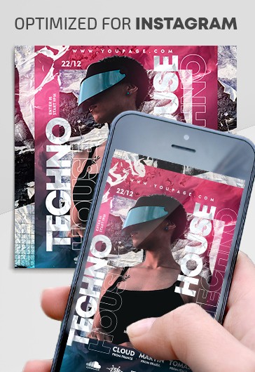 Techno House Instagram