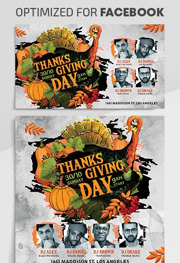 Dziękczynienie na Facebooku