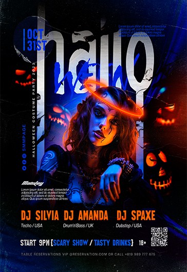 Neon Halloween Party