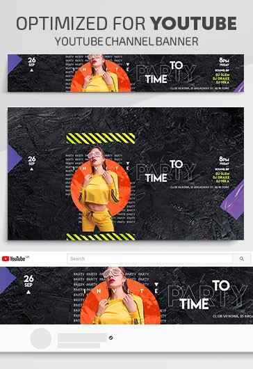 Time to Party Youtube - Youtube Templates