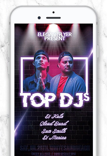 TOP DJs - Instagram Templates