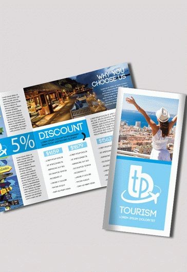 Tourism - Free Psd Tri-fold Psd Brochure Template - 10018527 