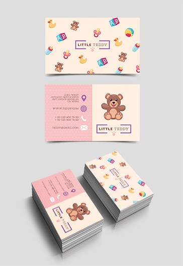 Toy Shop – Free Business Card Templates PSD - 10020524 | by ElegantFlyer