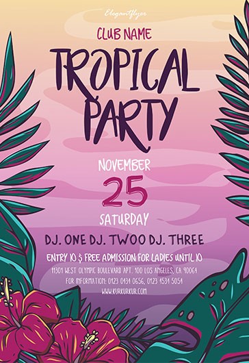 Tropical Party Flyer