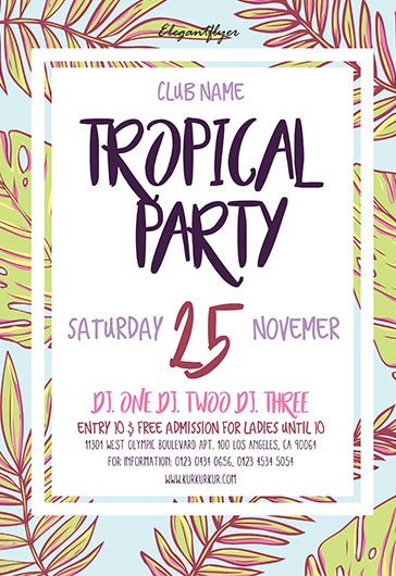 Tropical Party Flyer