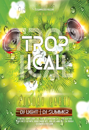 Tropical Sunday Flyer
