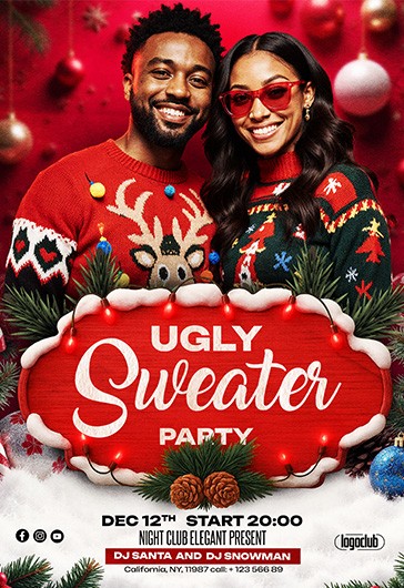 Partie de pull moche Flyer