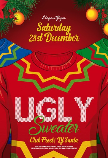 Ugly Sweater Flyer - Red