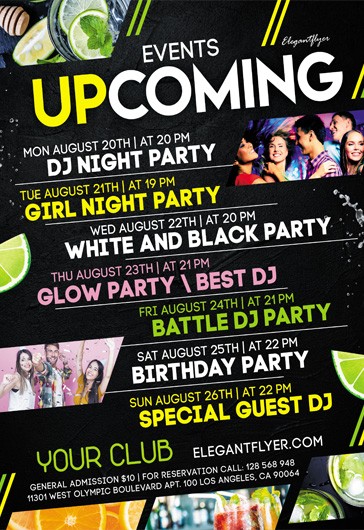 Upcoming Events Flyer