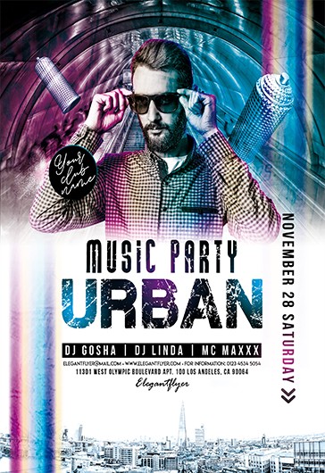 Urban Music Party Flyer