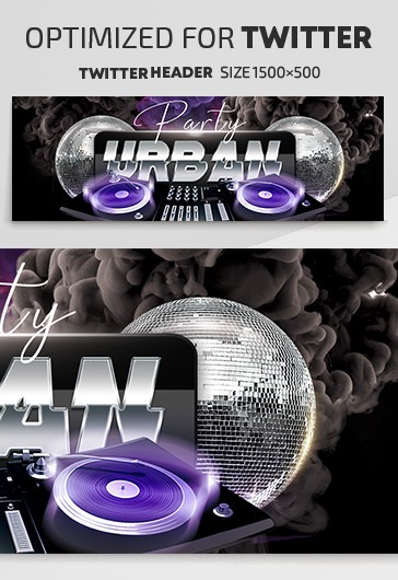 Black Simple Urban Party Premium Social Media Template PSD | by ...