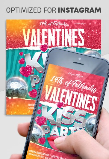 Valentines Kiss Party Instagram