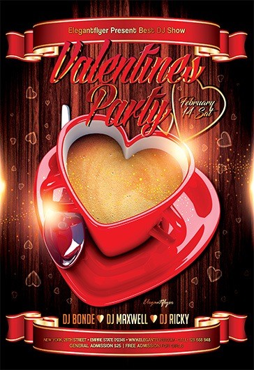 Valentinstags-Party Kaffee