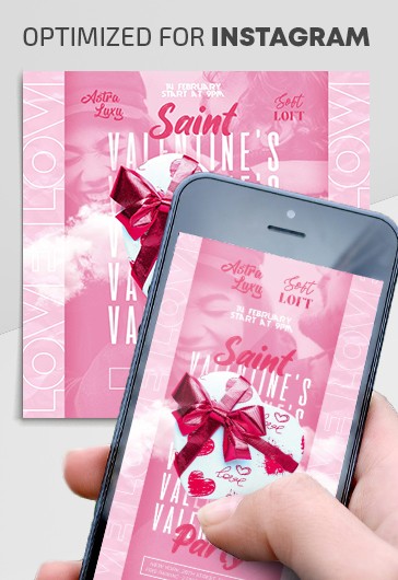 Valentine's Party Instagram - Instagram Templates