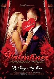 Valentines Romantic Night Flyer