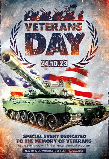 Veterans Day – Free Flyer PSD Template - PSDFlyer