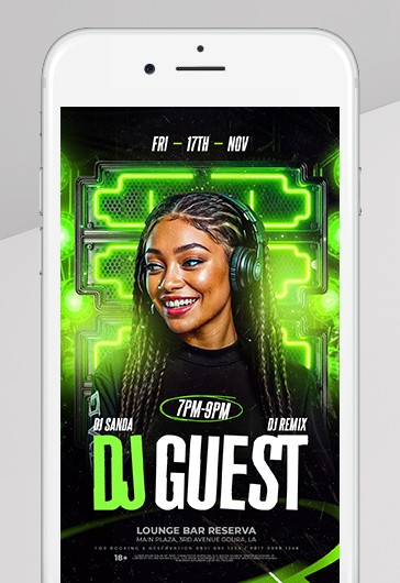 Esecuzione live del DJ ospite Instagram Reel