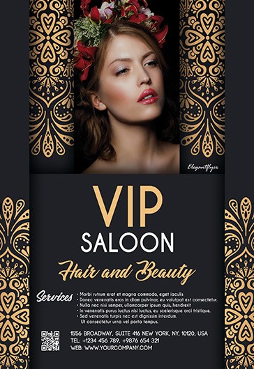 VIP Haar- und Schönheitssalon Flyer