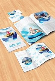 Wasserpark Broschüre Pack - Tri-Fold