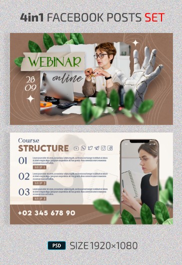 Webinar Facebook Cover Set - Cover