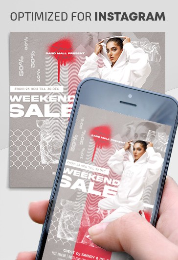 Wochenendverkauf Instagram