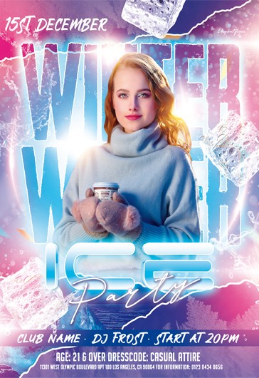 Winter Ice Party Flyer