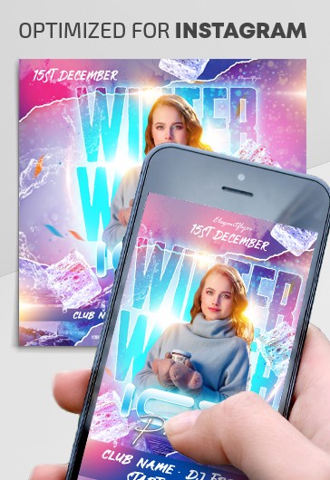 Winter Ice Party Instagram