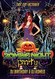 Impreza z nocą zombie